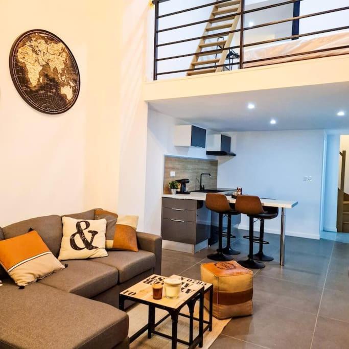 Grand Loft Avec Terrasse Privee Apartment Saint-Etienne  Ngoại thất bức ảnh